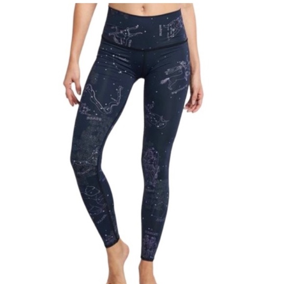 TEEKI Stardust Constellation print hot Pants Leggings Size Small ~NWOT USA - Picture 1 of 4